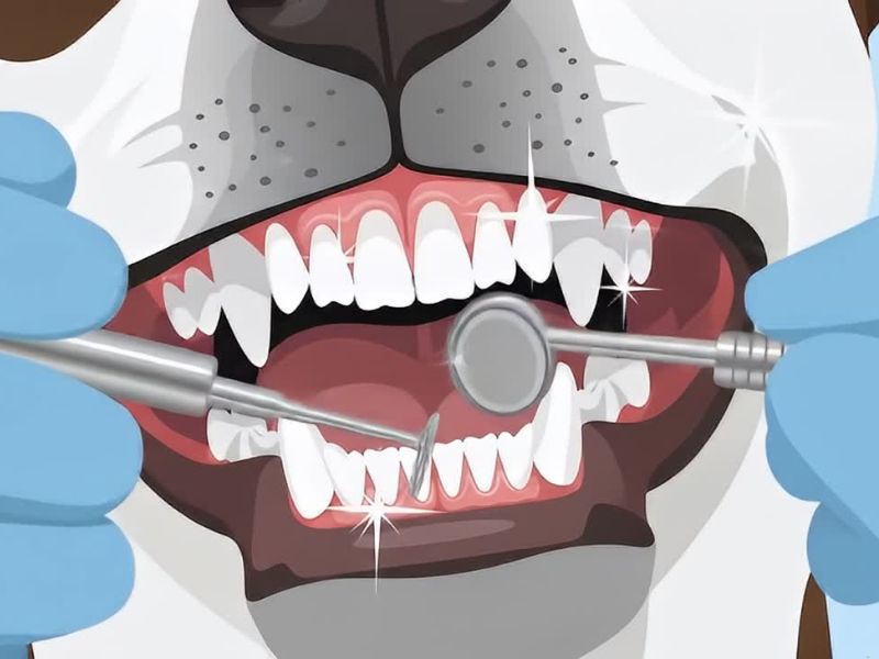 pas na pregledu kod zubara