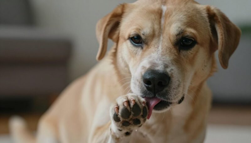 psihološki uzroci lizanja šapa kod psa